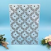 Love Vine Embossing Folders for Card Making Scrapbooking Paper Crafting | 5x7inch,Textured Impressions Embossing Folder,Plastic Embossing Templates,For Photo Album Card, Handmade Paper Craft Decor