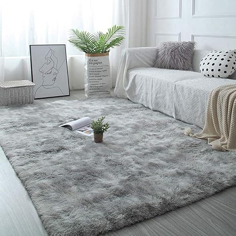 Amazon 厚手 長い毛足 マイクロファイバー シャギー ラグ ライトグレー 1畳 絨毯 丸洗い可能 折り畳み可能 夏用ラグ ホットカーペットカバー対応 滑り止め 軽量 低反発 ふわふわ 居間用 こども部屋 ソファーサイド 2 0 8m ギフト シャギーラグ ラグ カーペット