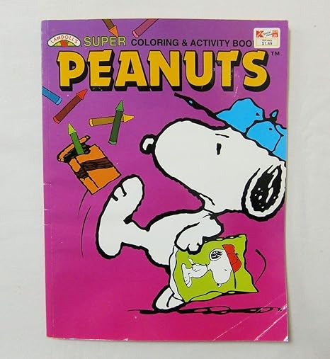 Amazon Super Coloring Activity Book Peanuts 洋書塗り絵 絵本 古本 1997年 ピーナッツ スヌーピー ぬりえ おもちゃ