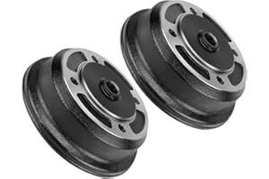 JAVIK Rear Left & Right Wheel Brake Drum Hub 41038-0035 for Kawasaki Mule 3000 3010 4010 4000 3020 2510 KAF620 KAF950 2001-Up (2 Pcs)