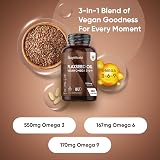 WeightWorld Flaxseed Oil Softgels 180 Vegan 6 Month Omega 3 6 9 view 2
