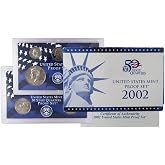 2002 Clad Proof Set U.S. Mint Original Government Packaging OGP COA | Collectible 10-Coin Set: U.S. Mint Proof Set, 2002-S