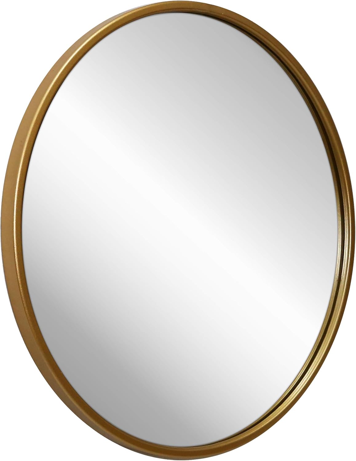 HBCY Creations Circle Wall Mirror Inch Round Wall Mirror for Entryways, Washrooms, Living Rooms and More (Gold, 16"): Furniture & Decor