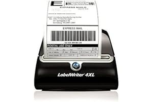 AM-Ink 4 Rolls 1744907 Compatible use for Dymo 4XL Internet Postage Extra-Large 4" x 6" Shipping Labels, Strong Permanent Adhesive, Perforated