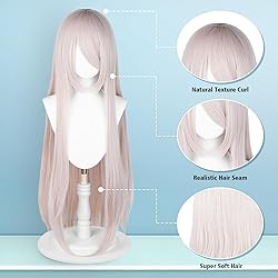 UTIEHD 100cm / 40 Inch Long Wig, Universal Anime
