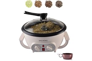 SHILINTONG Coffee Roaster for Home Use, Upgrade Household Electric Coffee Roasting Machine for Cafe Shop Use, (with Timer) 11