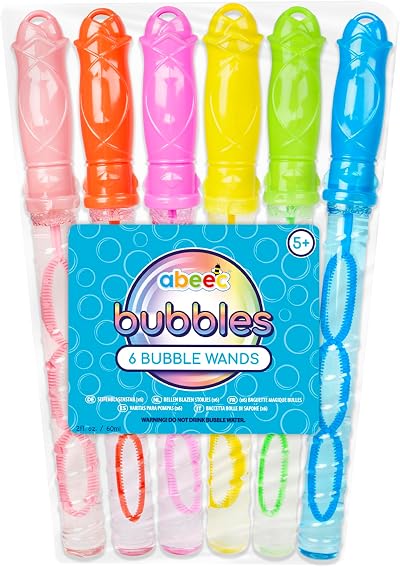 abeec 60ml Bubble Swords Pack Of 6 Bubble Wands Party Favors Multi Pack