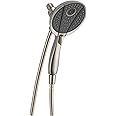 Delta Faucet 4-Spray In2ition Dual Shower Head with Handheld Spray, Brushed Nickel Shower Head with Hose, Handheld Shower Heads, Showerheads & Handheld Showers, Stainless 58467-SS