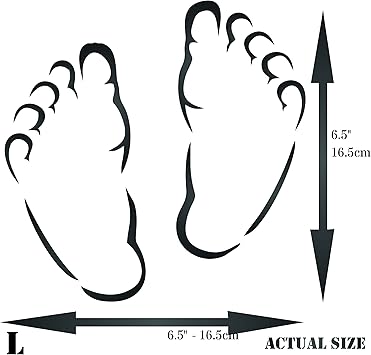 Pochoir En Forme De Pieds De Bebe 16 5 X 16 5cm L Amazon Fr Cuisine Maison