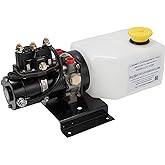 Lippert Hydraulic Power Unit with 2QT Pump Reservoir Kit - 141111, WHITE,BLACK (Cap color may vary)