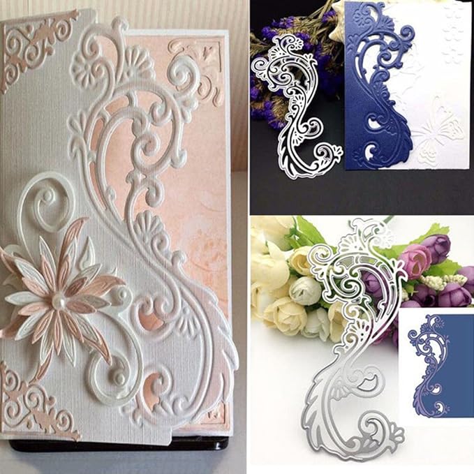 Pochoir Découpe Florale Métal - Dies Pour Scrapbooking, Carterie, Artisanat Papier