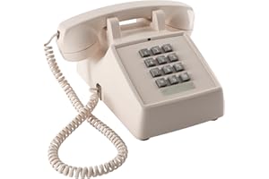 Home Intuition Classic Corded Phone for Hearing Impaired Telephone for Seniors with Extra Loud Ringer (Ash)