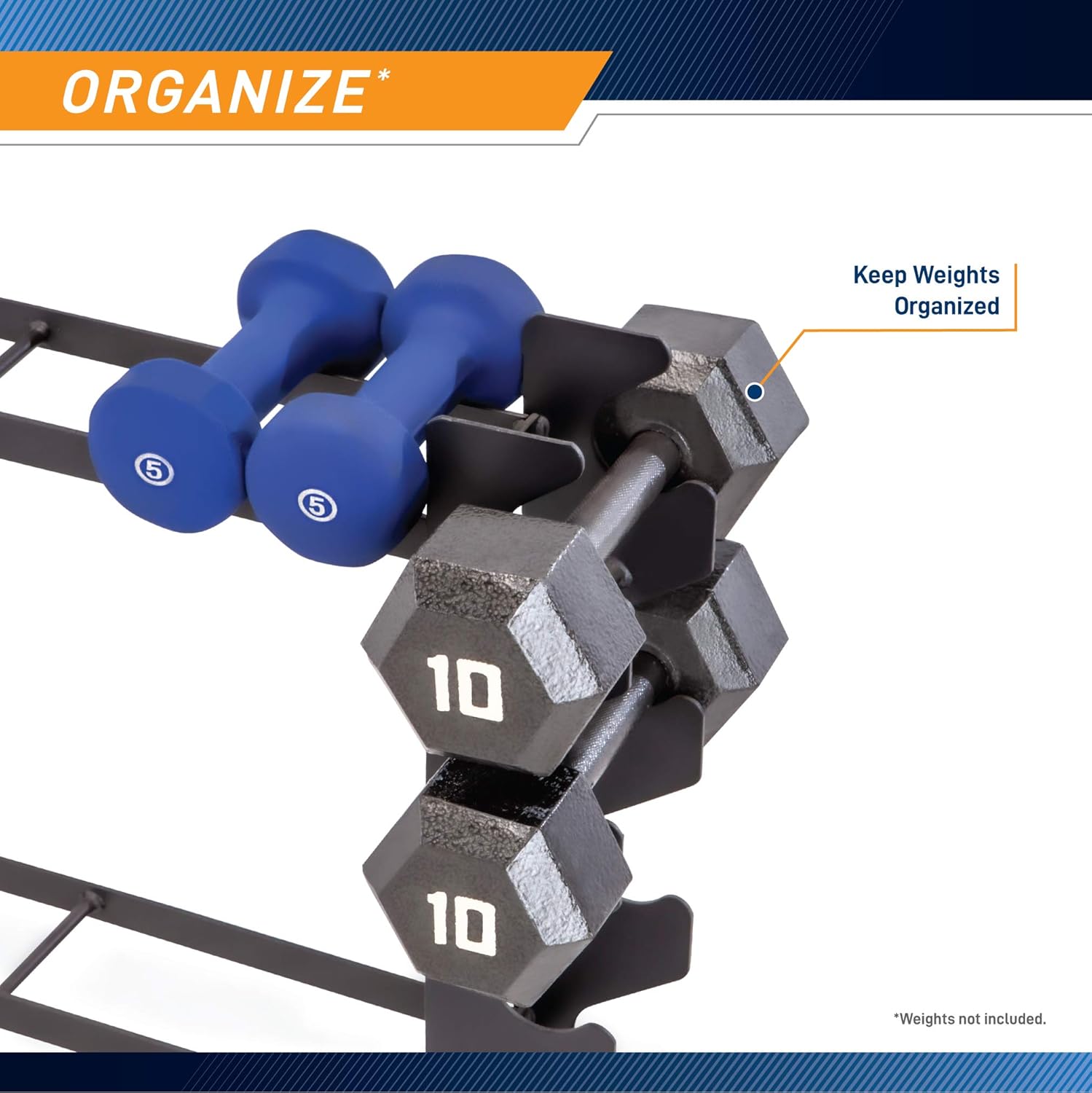Marcy Compact Dumbbell Rack Free Weight Stand for Home Gym DBR-56 : Dumbells Rack : Sports & Outdoors