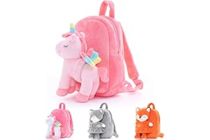 Lazada Unicorn Kids Backpack Stuffed Toy Toddler Backpacks Plush Backpack Pink 9.5"