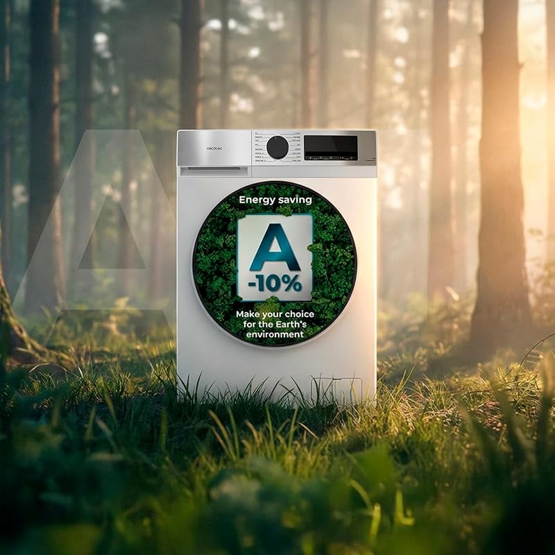 Lave-linge Chargement Frontal 7Kg Bolero DressCode 7450 Inverter. 1850W, 1200 tr/min, Classe A-10%, 16 programmes, Panneau Inox, Allergy Care, Pearl Drum, Fonction Silence, KidLock, Blanc