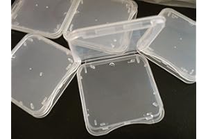 20 Pack SD MMC/SDHC PRO Duo Memory Card Plastic Storage Jewel Case (Memory Card not Included) (1 3/8" x 1 3/8" x 1/4")