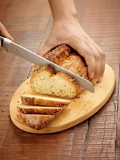 Cartini Bread Knife,Stainless Steel 420,Black