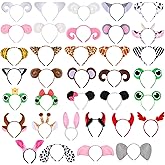 Hoemwarm 35 Pcs Ears Headbands Hair Hoop Costume Decoration Christmas Halloween Party Supplies Favor