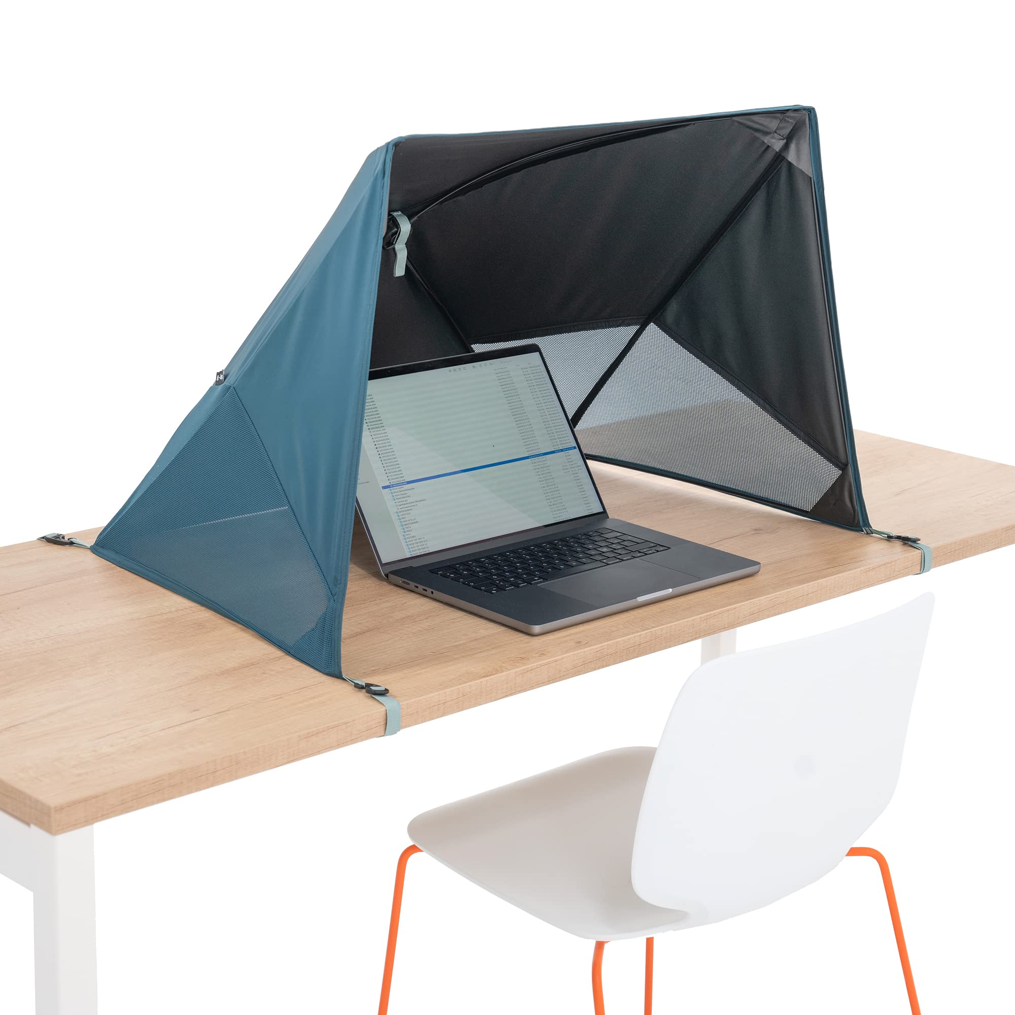 NANO-WORKSPACE Laptop Sunshade for Outdoor Use | Glare Reduction – Clear Screen Visibility in Sunlight | Fits 13"–17" Laptops, Foldable & Portable Shelter Sunhood (XL)