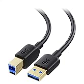 Cable Matters USB 3.0 Cable (USB 3 Cable, USB 3.0 A to B Cable) in Black 6 ft