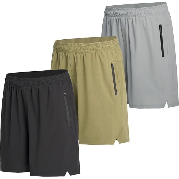 Shorts Allenamento Uomo Pantaloncini Sportivi Uomo 2 In 1 - Shorts Allenamento Con Tasche Zip Per Corsa, Fitness E Tennis Pantaloncini Running Con Tasche - Foto 4