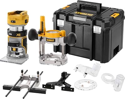 DeWalt DCW604NT 18V XR Cordless Brushless 1/4 Inch Router Kit No Batteries