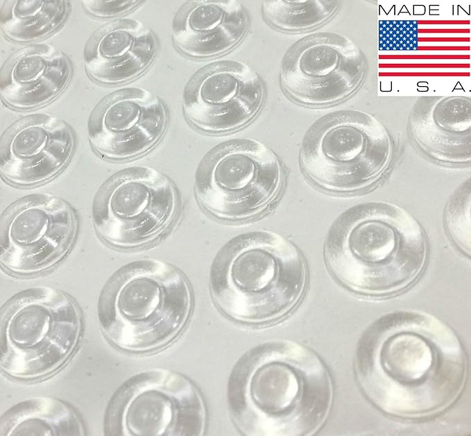 Sound Dampening Door Bumpers Made in USA Clear Soft Close