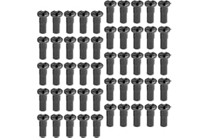 Colaxi 50Pcs Durable Bike Spoke Nipples, Wheel Spoke Nipples Decors Spoke Cover Brass End Caps Bicycle Spoke Caps for Mountai