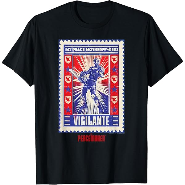 Amazon.com: DC Comics Peacemaker Vigilante Chainsaw Poster T-Shirt