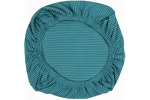 Yikko Chair Cover, Blue - Soft Stretch Spandex Seat and Backrest Slipcover for Office, Dining, Bar, Wedding Party Decor - Washable, Universal Fit, Protects Chair Cushion