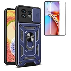 for Motorola Edge 40 Pro Case [with Tempered Glass
