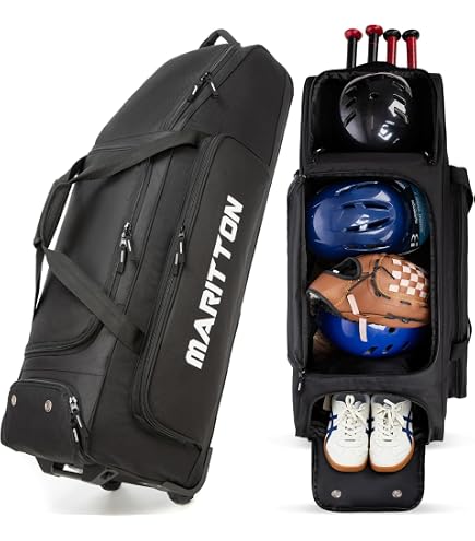 80cm WINNI CRUSHER バットとケースセット Amazon.com : MARITTON Rolling Baseball Bag with Wheels, Large
