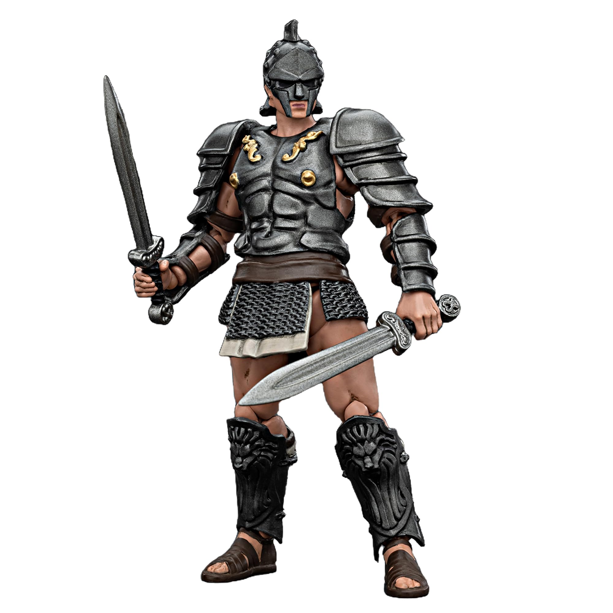 TOYVERSE Joytoy 1/18 Action Figure Strife, Roman Gladiator Dimachaerus Gladiator, Mobile Joints Character Model, 10.8 cm, 15 Years and Older