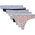 Tommy Hilfiger Women's Classic Cotton Logoband Thong 5 Pack