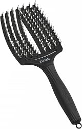 Olivia Garden Fingerbrush Combo Large – Detangler Brush with Boar & Nylon