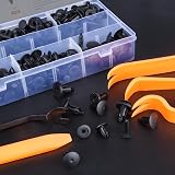 Preciva 155pcs Car Retainer Clips Kit 6 Sizes Nylon Bumper Door Panel view 5