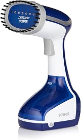 Tower Ceraglide T22014BLU Portable Garment Steamer 1000W Ceramic Soleplate view 3