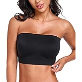 HACI Strapless Bra Wireless No-Slip Seamless Bandeau Tube Top for Women Everyday