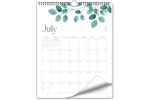 Kamoy Aesthetic Wall Calendar 2025-2026, 18 Monthly Vertical Calendar from July 2025 to December 2026, 10.5" x 14.5", Modern Wall Hanging Calendar for School, Home, Office for Monthly Organizing & Planning