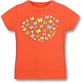 My Bow Girls Cotton Crew Round Rib Neck Short Sleeve T-Shirts, Green, Coral, Turquois
