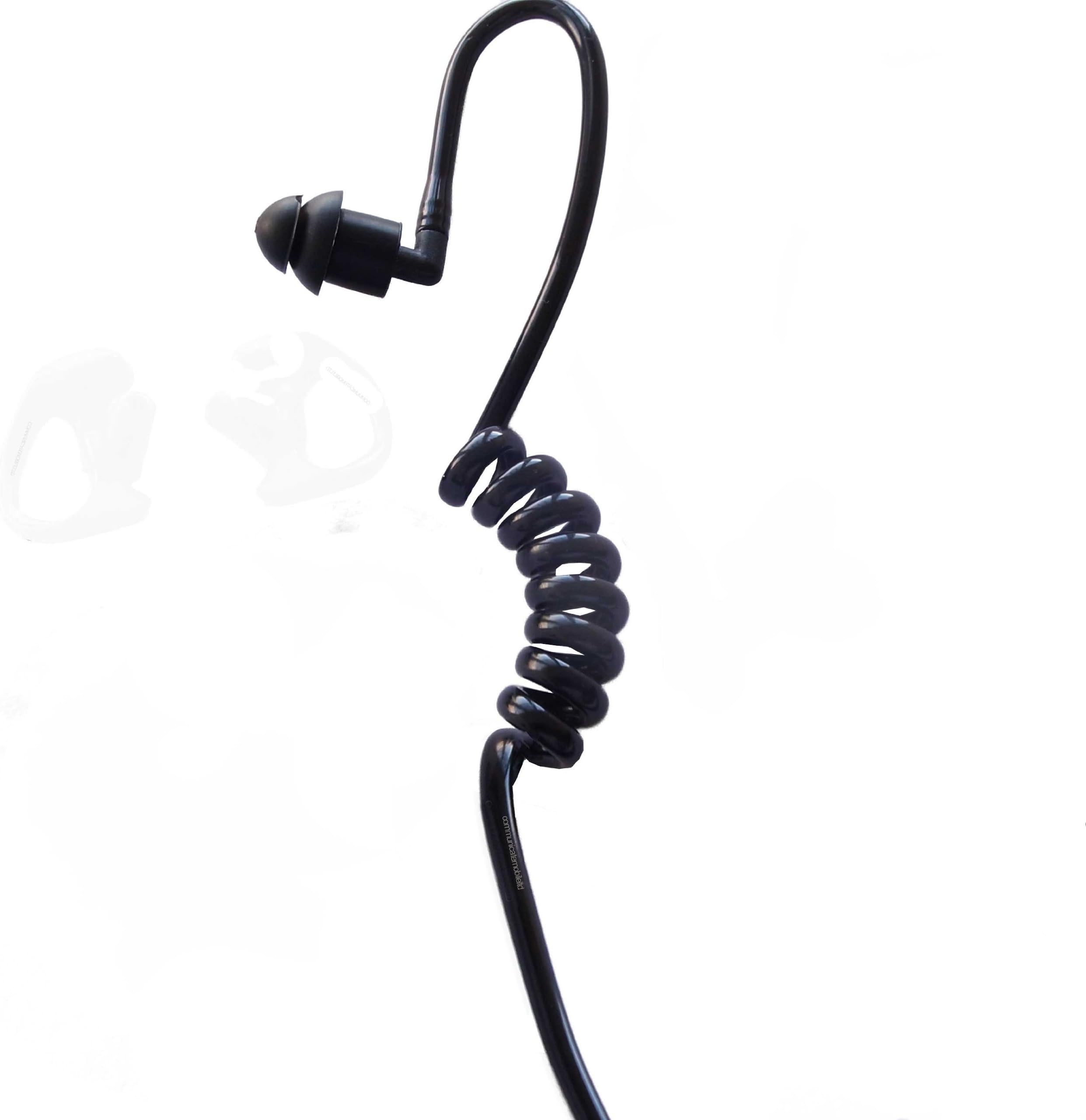 Sepura police earpiece black acoustic tube spare or replacement