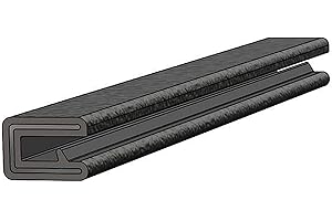 TACO Marine V30-1008B25-1 Flex Trim - 1/2" x 25' with 1/4" Opening, Black