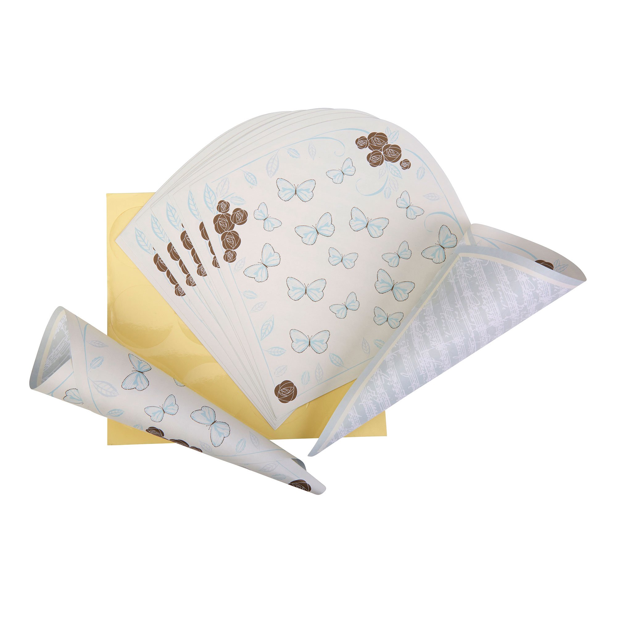 Neviti To Have And To Hold-Confetti Cones, Paper, Ivory, 18.5 x 5 x 5 cm