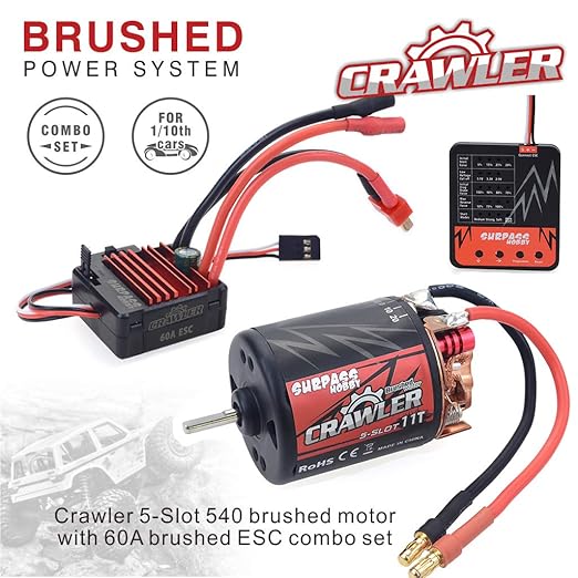 rc crawler brushless combo