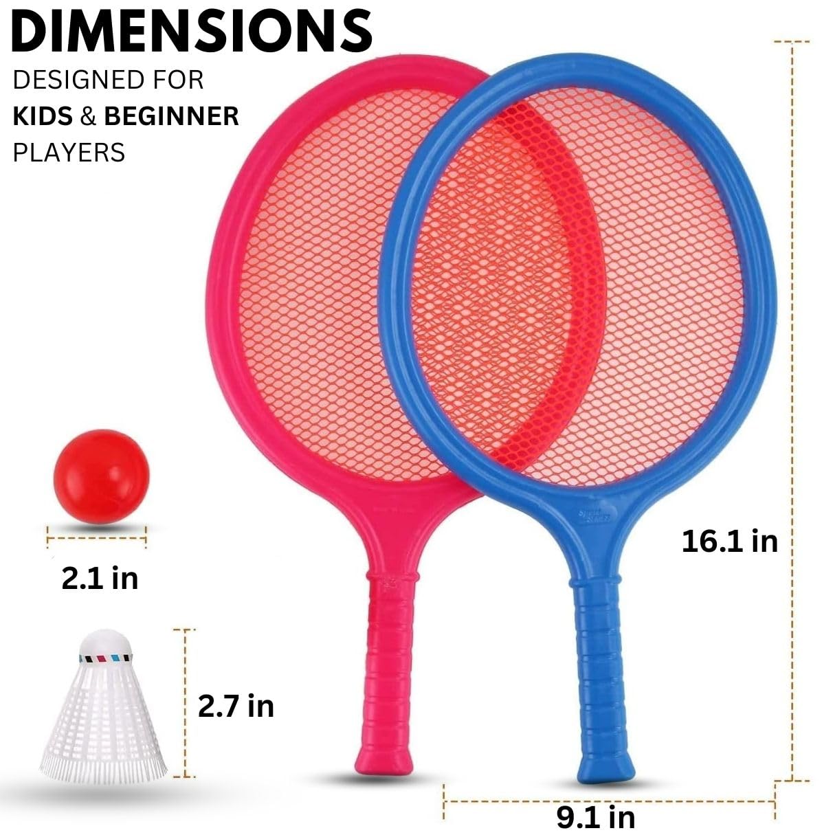 Mua Badminton Racket Set for Kids, Toddlers with Paddles, Ball and ...