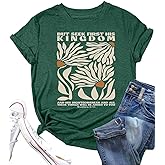 Women's Christian Bible Verse T Shirts Vintage Boho Wildflowers Graphic Short Sleeve Crewneck Floral Religious Tee Tops