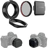 Freewell The Real Lens Hood – CPL/Mist Filter, Quick Flip, Touchless Adjustment for Nikon NIKKOR Z 40mm f/2 (Black)
