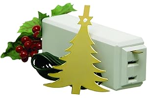 Xodus Innovations 1225L Tree On/Off Touch Control Ornament For Christmas Tree Lights, Brass,White
