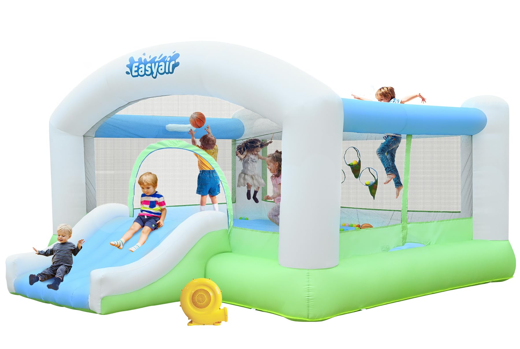 Easyair Large Bounce House for Big Kids, 14.8 x 14.5 FT Inflatable ...