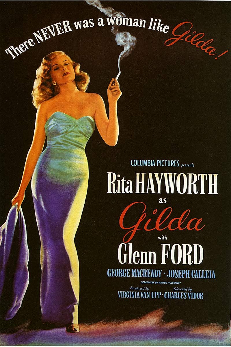 Gilda Rita Hayworth Vintage Movie Poster CANVAS Print